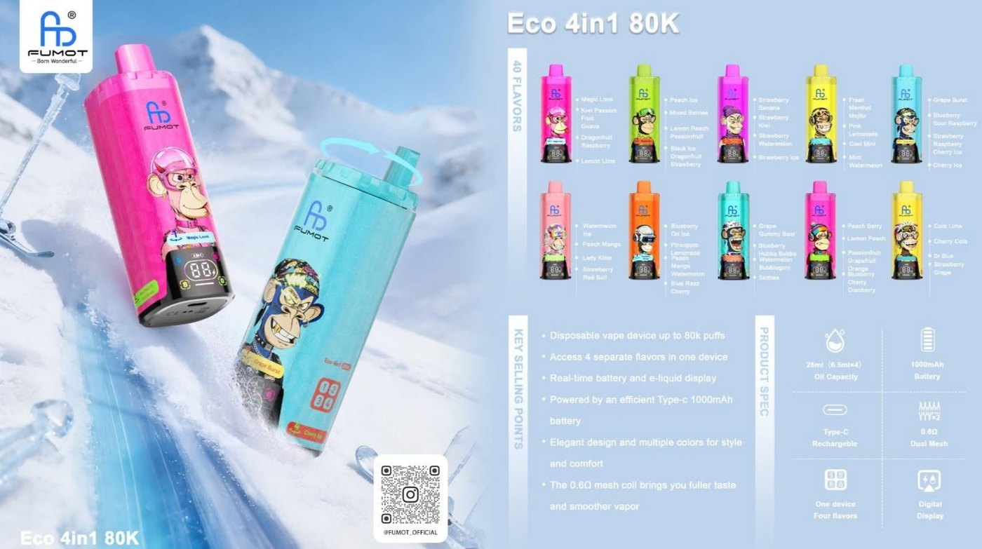Fumot ECO 4in1 80K Disposable Vape Wholesale