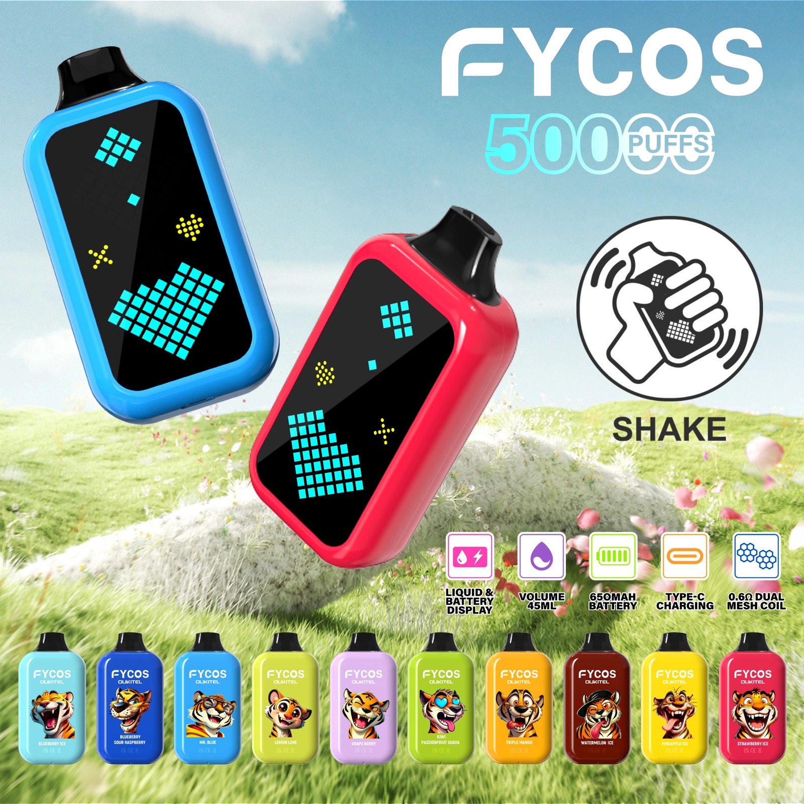 FYCOS Player 50K disposable vape wholesale official product image